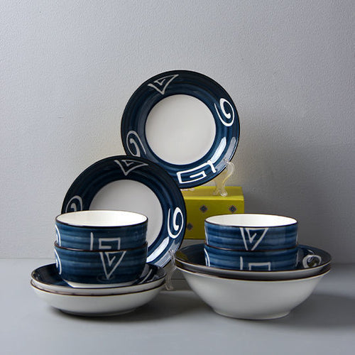 Jingdezhen Ceramic Japanese Dishes Set Net Celebrity Tableware