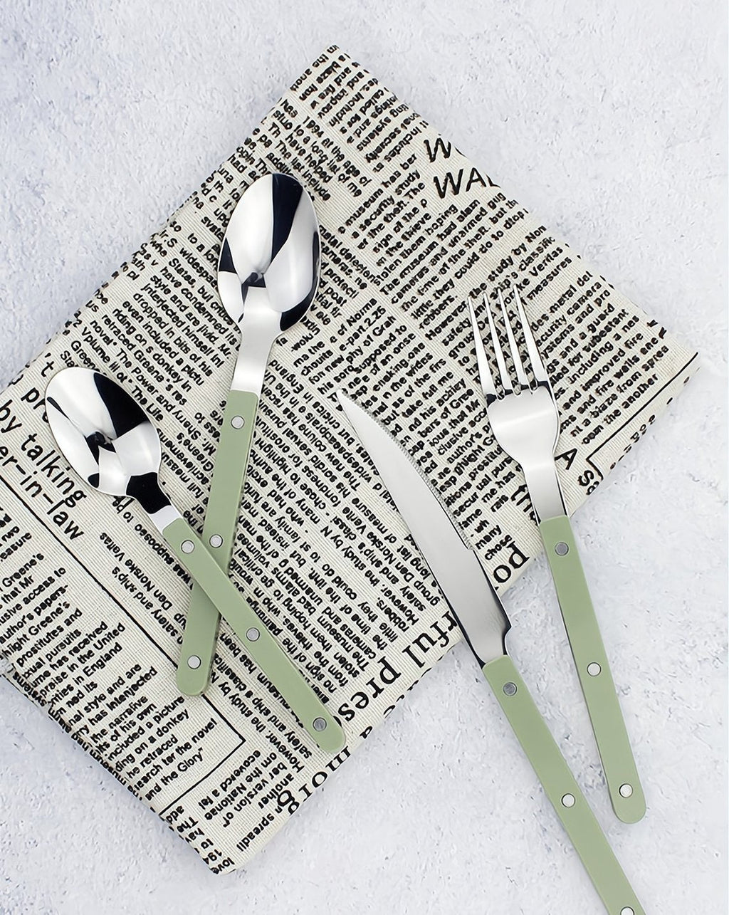 Elegant Modern Nordic Flatware Set Of 8 ( $4.9 Each ) - Bistrot Rivet